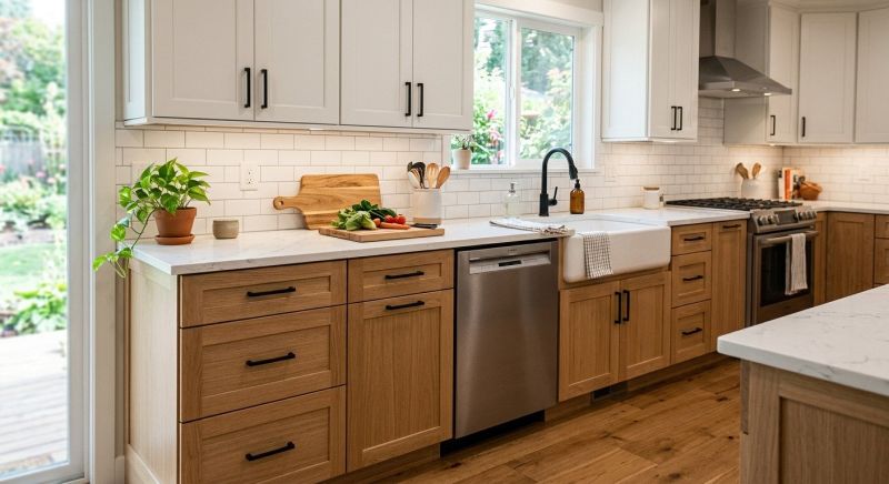 Cherry Cabinet Refacing in Cincinnati, OH