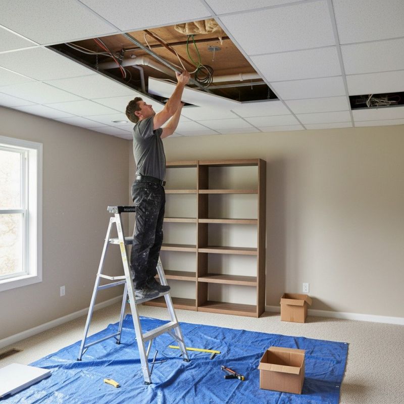 Wood Ceiling Installation