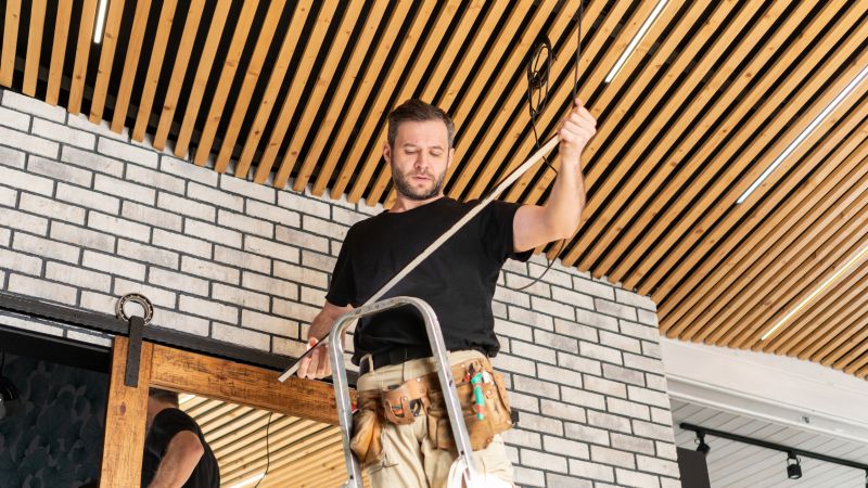 Wood Ceiling Installation
